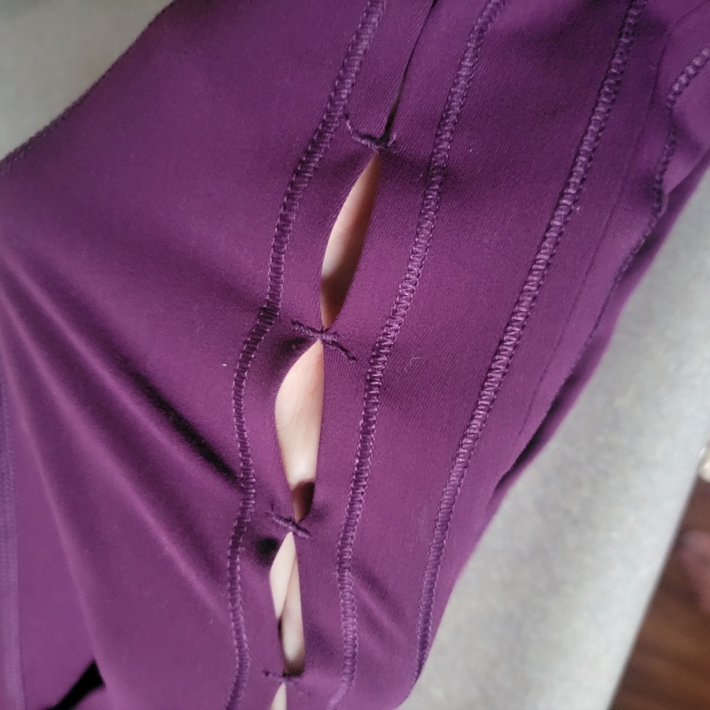 Yogalicious purple leggings size M - Picture 4 of 4